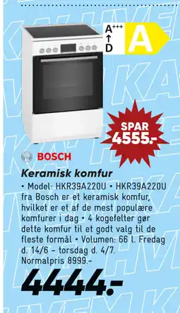 Bilka Keramisk komfur tilbud