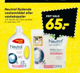 Bilka Neutral flydende vaskemiddel eller vaskekapsler tilbud