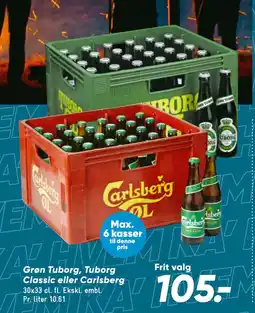Bilka Grøn Tuborg, Tuborg Classic eller Carlsberg tilbud