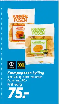 Bilka Kæmpeposen kylling tilbud