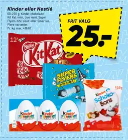 Bilka Kinder eller Nestlé tilbud