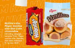 Bilka McVitie's kiks, Pågen Vanillas eller Dan Cake citronmåne tilbud