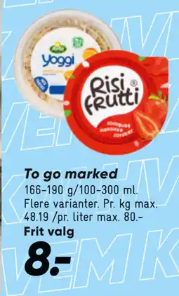 Bilka To go marked tilbud