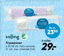 Bilka Fryseposer tilbud