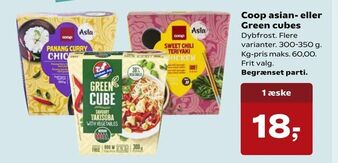 SuperBrugsen Coop asian- eller Green cubes tilbud