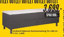 My Home Småland Diplomat Kontinentalseng 70 x 200 cm tilbud