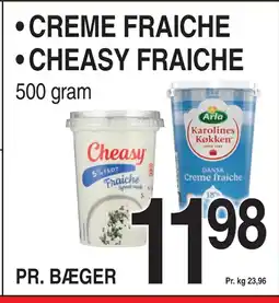 ABC Lavpris CREME FRAICHE • CHEASY FRAICHE tilbud
