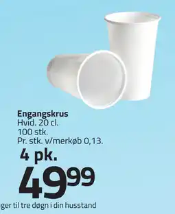 Fleggaard Engangskrus tilbud