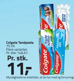 Fleggaard Colgate Tandpasta tilbud