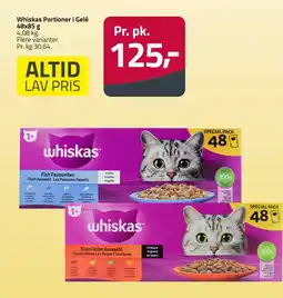 Fleggaard Whiskas Portioner i Gelé 48x85 g tilbud