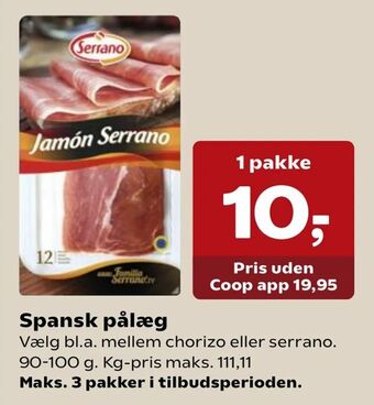 SuperBrugsen Spansk pålæg tilbud