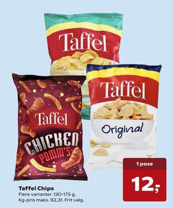 SuperBrugsen Taffel Chips tilbud