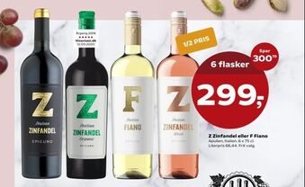 SuperBrugsen Z Zinfandel eller F Fiano tilbud