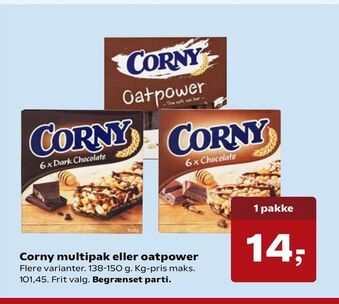 SuperBrugsen Corny multipak eller oatpower tilbud