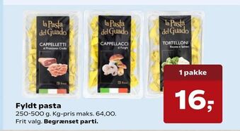 SuperBrugsen Fyldt pasta tilbud