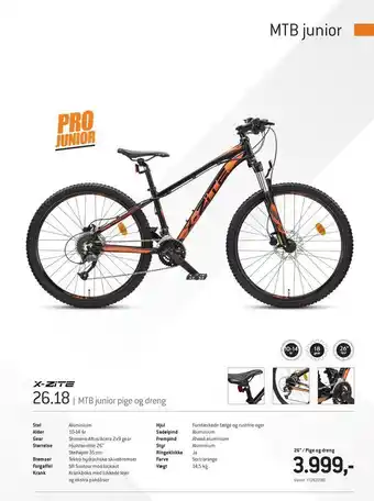MTB junior pige og dreng