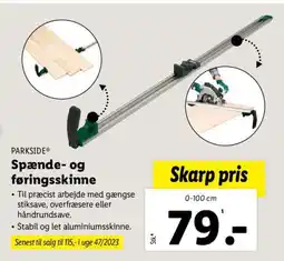 Lidl Spænde- og føringsskinne tilbud