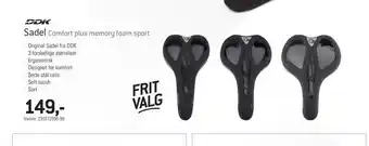 Sadel Comfort plus memory foam sport