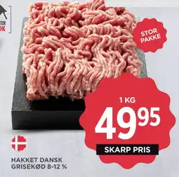 MENY Hakket grisekød 8-12% tilbud