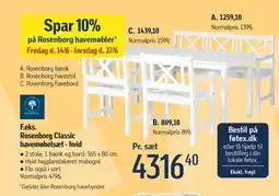 Føtex Havemøbelsæt tilbud