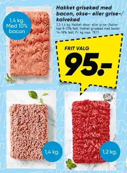 Bilka Hakket grisekød 14-18% tilbud