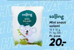 Bilka Mini Salami tilbud