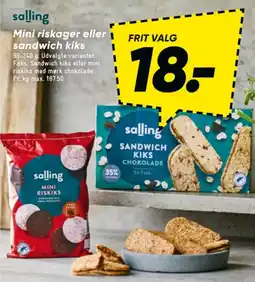 Bilka Mini Riskiks med chokolade tilbud