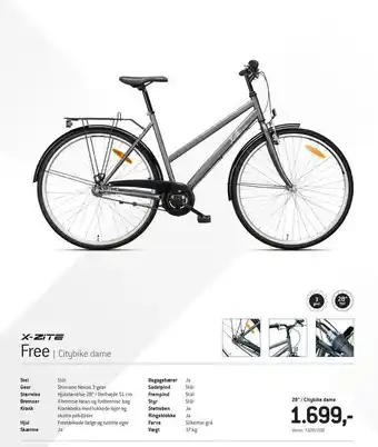 Thansen Free Citybike dame tilbud