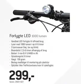 Thansen Forlygte LED 1000 lumen tilbud