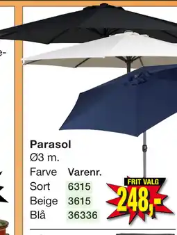 Harald Nyborg Parasol tilbud