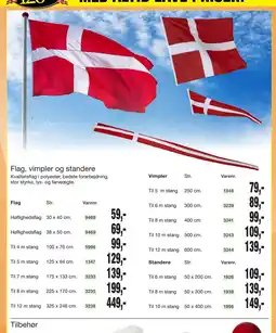 Harald Nyborg Flag, vimpler og standere tilbud