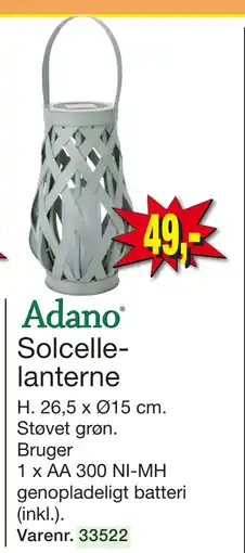 Harald Nyborg Solcellelanterne tilbud