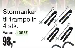 Harald Nyborg Stormanker til trampolin 4 stk tilbud