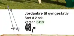 Harald Nyborg Jordankre til gyngestativ tilbud