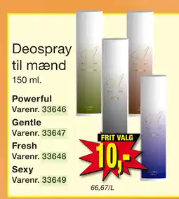 Deospray til mænd