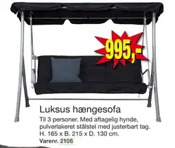 Harald Nyborg Luksus hængesofa tilbud