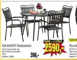 Harald Nyborg BORD + 4 STOLE tilbud