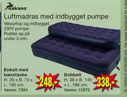 Harald Nyborg Luftmadras med indbygget pumpe tilbud