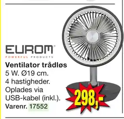 Harald Nyborg Ventilator trådløs tilbud