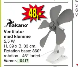 Harald Nyborg Ventilator med klemme tilbud