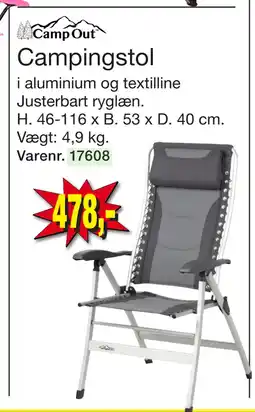 Harald Nyborg Campingstol tilbud