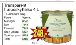 Harald Nyborg Transparent træbeskyttelse 4 L tilbud