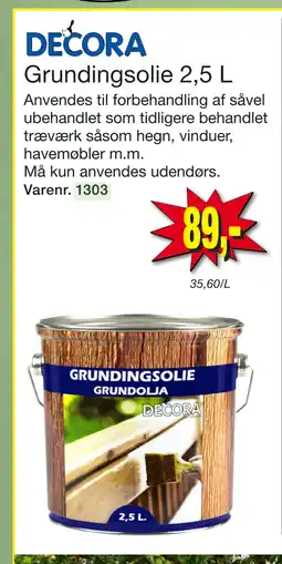 Harald Nyborg Grundingsolie 2,5 L tilbud