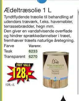 Harald Nyborg Ædeltræsolie 1 L tilbud