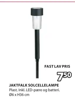 JYSK JAKTFALK SOLCELLELAMPE tilbud
