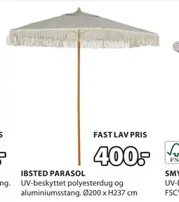 JYSK IBSTED PARASOL tilbud