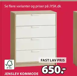 JYSK JENSLEV KOMMODE tilbud