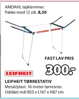 JYSK LEIFHEIT TØRRESTATIV tilbud