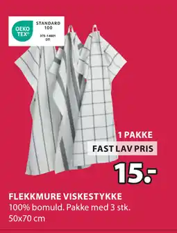 JYSK FLEKKMURE VISKESTYKKE tilbud