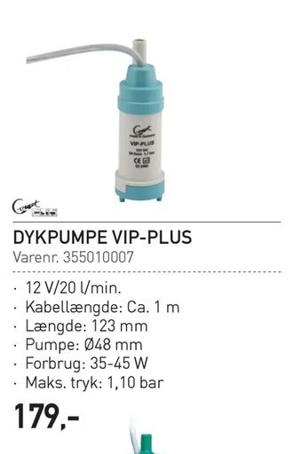 Thansen Dykpumpe vip-plus tilbud